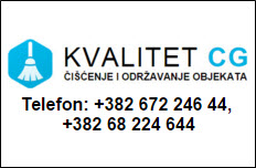 ODRŽAVANJE HIGIJENE ENTERIJERA I EKSTERIJERA PODGORICA