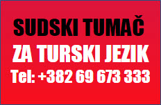 SUDSKI TUMAC ZA TURSKI JEZIK PODGORICA CRNA GORA
